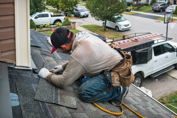 Professional Roofing technician working in Albany, WI